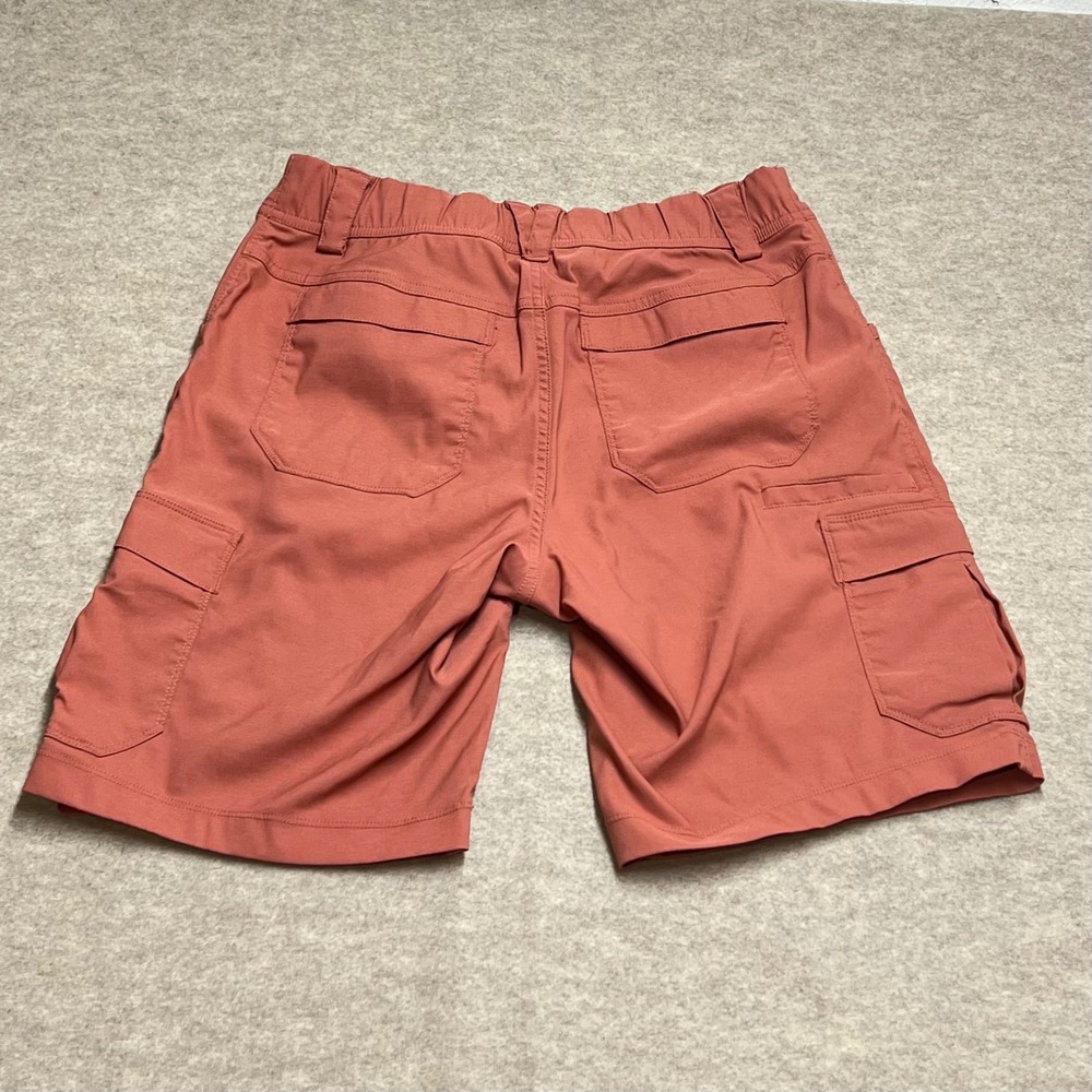 Duluth Trading Co Dry on the Fly Cargo Shorts Womens 8 Clay Red 10" Inseam EUC - Picture 3 of 8